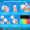 Pool Lights, 2025 Upgraded Ultra-High Brightness Rechargeable Submersible Pool Lights