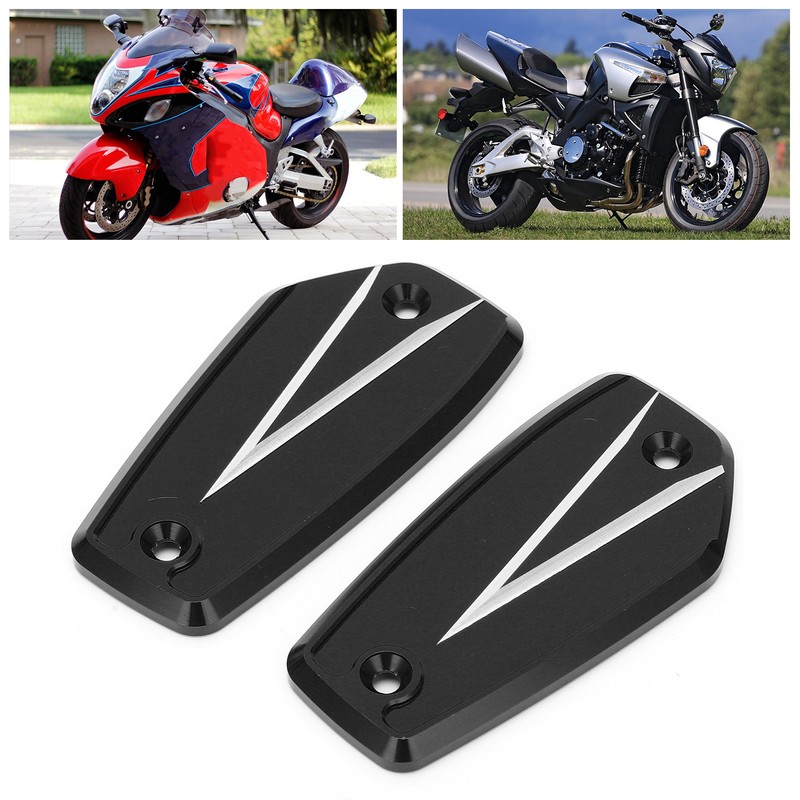 2pcs Front Brake Reservoir Cylinder Cover Cap Replacement for Suzuki