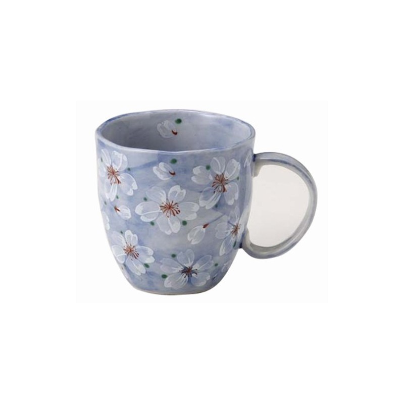 bloom Mino Ware Yayoihana Mug Large (Blue) 15173
