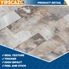 Yipscazo 1 Sheet Peel and Stick Stone Metal Tile Backsplash,
