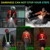 OMKHE Running Lights for Runners 500LM, Reflective Vest with LED