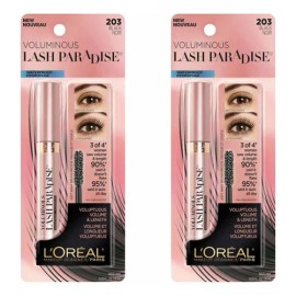 Kit 2 Mascaras De Pestañas L´oreal Lash Paradise Waterproof Color Negro