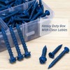 Kit de surtido de 232 piezas de tornillos para concreto