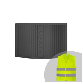 FROGUM DryZone Rubber Mat All Year Round Practical Car Boot Mat Boot Liner Suitable for Volkswagen Golf Plus 2005-2014 High Edge Robust and Durable