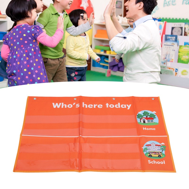 Attendance Pocket Chart with Large Cards Daily Schedule Classroom Management