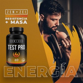 ZENZEI | TEST PRO | 60 Cápsulas 100% Veganas — Fuerza y Energía — Formulado con: Maca Amarilla, Citrato de Potasio y Gluconato de Zinc — Suplemento Inteligente 100% Natural | MARCA PREMIUM