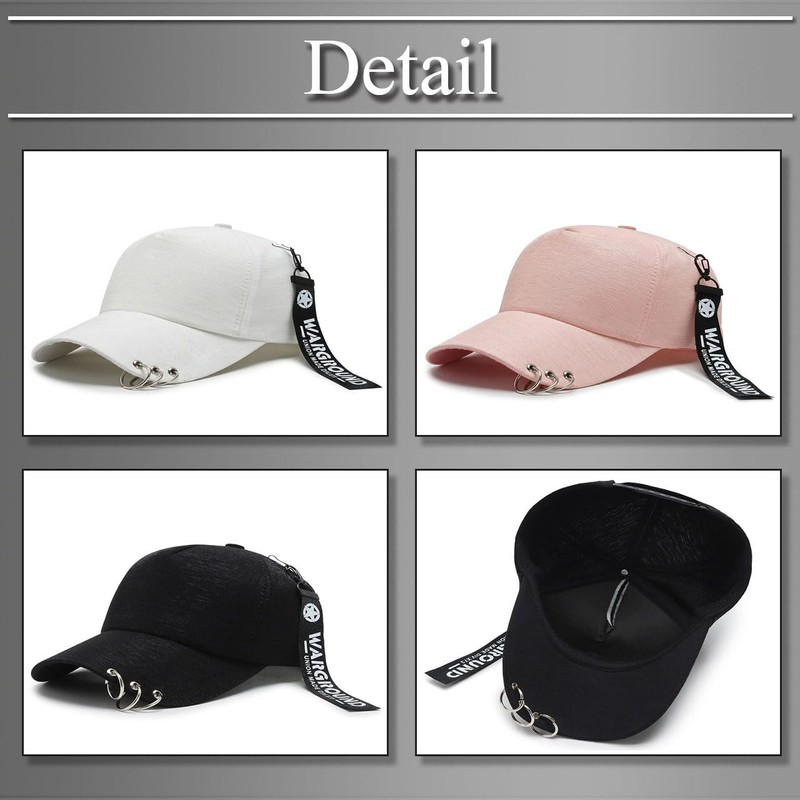 Buzz Selection CAP282 Cap, Hat, Logo, Charm, Ring, Outdoor, Men's,