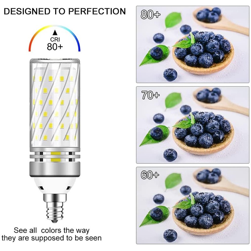 inShareplus LED Light Bulb, 16W E12 Base, 1500LM 120W Equivalent,