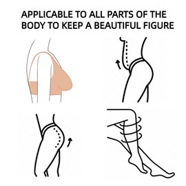 30 Pcs Pre Cut Elastic body tape for skin, Liftiing Invisible Latex-Free, Water Resistant, Athletic Sports Tape for Body loose belly flat lift tuck neck back fat musculares Skin Protection