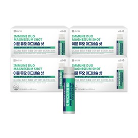 Chong Kun Dang Immune Duo Drinkable Liquid Magnesium Shots 4 Boxes (40 Bottles) Vitamin B Selenium Rhodiola Extract / 종근당 이뮨 듀오 마시는 액상 마그네슘 샷 4박스 (40병) 비타민B 셀렌 홍경천추출물