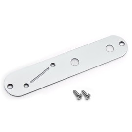 SAPHUE Pro 32mm Steel Tele Control Plate with Angled Switch Slot for Fender Telecaster Control Plate Telecaster Electric Guitar
