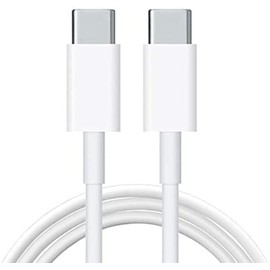 [ESSENTIALS] 1M USBC TO USBC Cable White Charger Cable for phone