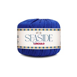 CIRCULO Seaside Yarn, Perfect for Beachwear, Bikinis & Cover-Ups, Quick-Drying & Lightweight, Fingering Weight, 100% Polyamide, 180.4 yds, 50g (615 - Ball Blue)
