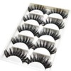 3D Eyelashes Wispy Lashes Extensions 5 Pairs Pack Dramatic Long