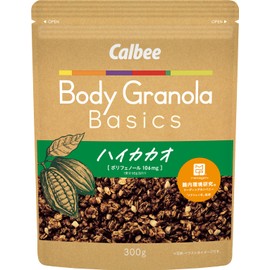 Calbee Body Granola Basics Haicacao, 10.6 oz (300 g), Body Granola, Flugla, Polyphenol, 4.7 fl oz (106 mg), Intestinal Bacteria, Blaudia