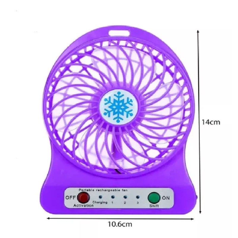 KFMX 10 Mini Ventilador Para Escritorio Recargable Usb Ventilador