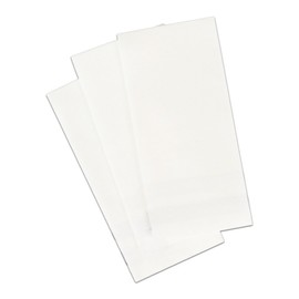 White Cloth Like Dinner Napkins - 1/6 Fold 12"x16" Single Use Linen Feel Disposable Guest Towels, Absorbent, Soft, Elegant, Bathroom Hand Towel, Party, Weddings, Napkins, Tablesetting, Receptions (80)