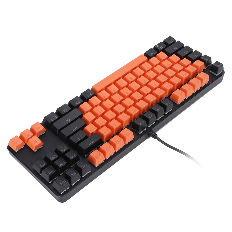 Mechanical Keyboard Blue Switch TwoTone Keycap Sweat Proof Portable 87