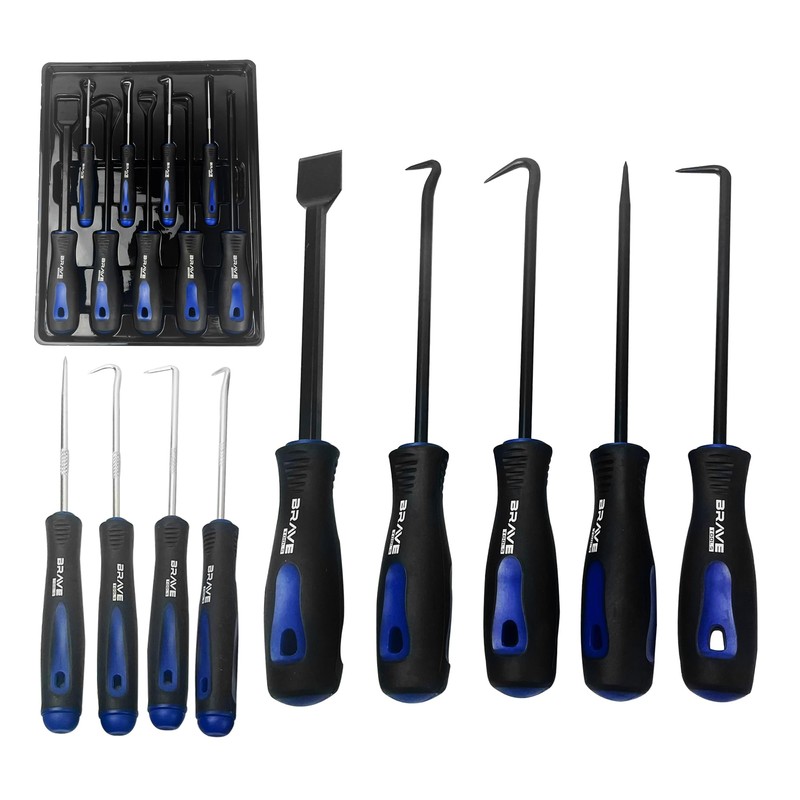 9PC Scraper Hook and Pick Tool Set O Ring Seal
