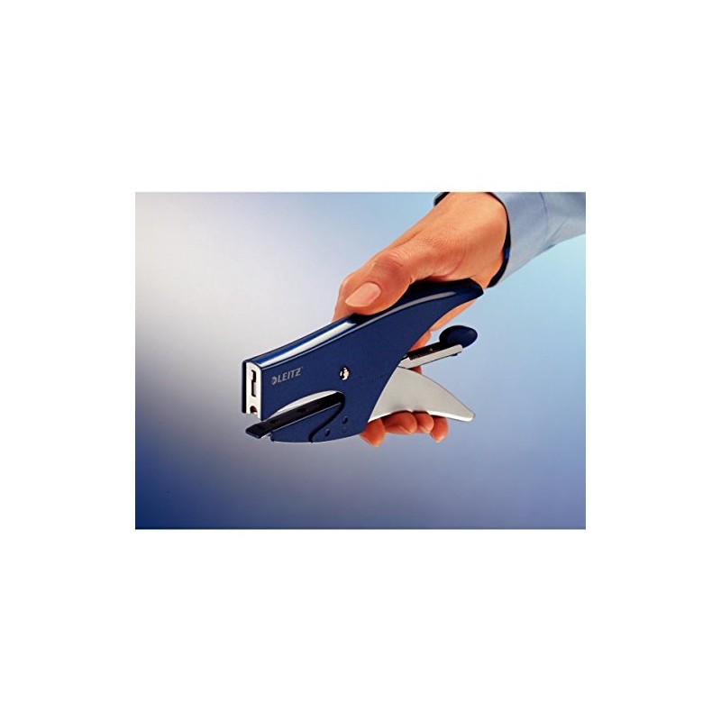Leitz 55470033 Stapler Back-Loading 15-Sheet Capacity Water-Blue