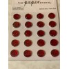 THE PAPER STUDIO RED CRYSTAL ADHESIVE GEMS 12MM 20PCS