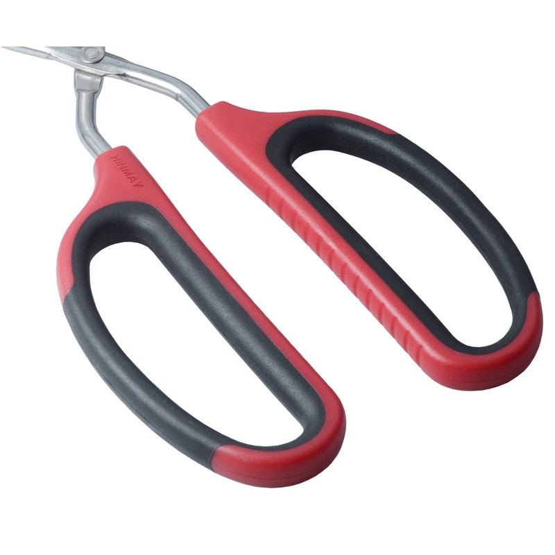 HINMAY Scissor Tongs 11-Inch Heavy Duty Stainless Steel Scissor Cooking