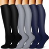 BLUEENJOY Copper Compression Socks for Women & Men (6 pairs)