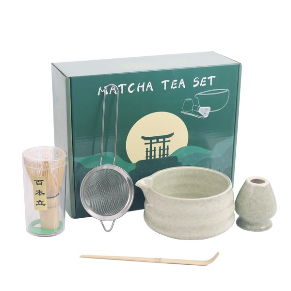 We Make Hope Matcha Whisk Set, 5 Pieces, Matcha Bowl