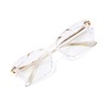 FEISEDY Crystal Cat Eye Reading Glasses Blue Light Blocking Reader