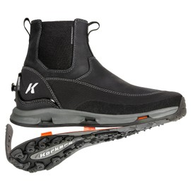 Korkers Men's Alpine Chelsea w/TrailTrac Sole Boots, Black, 11