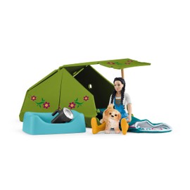 Schleich Horse Club Camping Adventure with Kim 10-Piece Bag Set for Girls and Boys from 4 Years