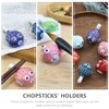 6Pcs Puffer Fish Shape Chopsticks Holders Dining Room Chopsticks Rest