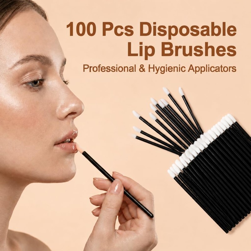 Stalora 100 pennelli usa e getta per labbra, applicatore per