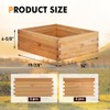 beeknows 8 Frame Super Beehive Board Unassembled Bee Box Wax