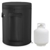 MUTUSHI Camper Propane Tank Cover Fit 20lb Cylindrical Shape Propane