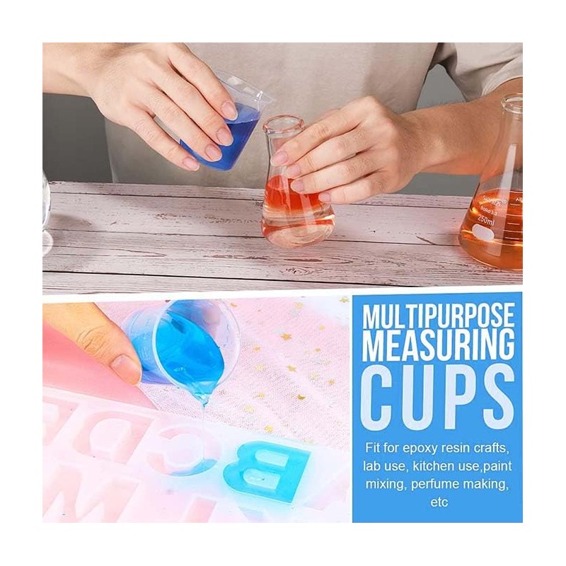 Set of 4 Small Measuring Cups, Mini Measuring Cups, 50