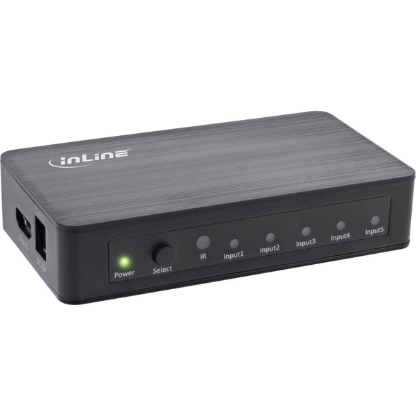 InLine® HDMI Switch, 5-Way, 4K2K@60Hz, HDCP 2.2