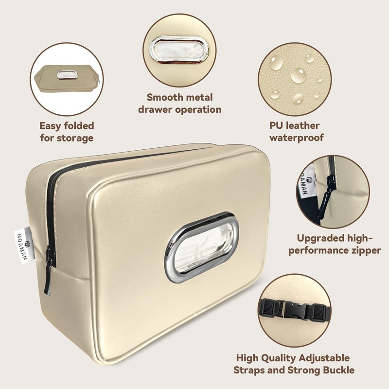 Noaman Upgraded Large Car Tissue Holder Premium PU Leather Tissues