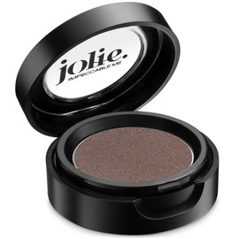 Jolie Cosmetics Powder Pressed Metallic Eyeshadows - Cruelty Free, Vegan, Single Pan Eyeshadow 1.48g Warm Neutrals (Steel Mist)