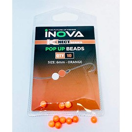 Inova Pop Up Floating Beads Orange 6mm / Leeda