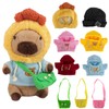 KBIBCK Capybara Plush with 9PCS Clothes&Accessories, 25cm Capybara Stuffed Animal,