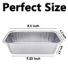JIUMO Aluminum Foil Loaf Pan (50 Pcack), 8.5"x4.5" Bread Baking