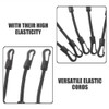 BESPORTBLE 6Inch Bungee Cords with Carabiner: Black Short Elastic Tie