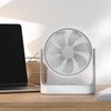 mollie 6-Inch Small Rechargeable USB Desk Fan Battery Operated with