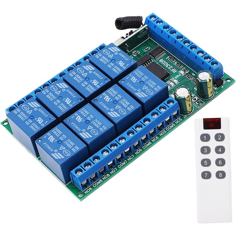8 Channel Remote Control Module 100M Remote Control with Fixed