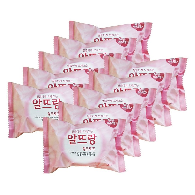 LG Altrang Economical Long-lasting Soap Pink Rose 140g 10 Facial