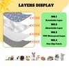 Fantperful Pet-Cage Liners-Mat Pee Pads-Bedding - for Guinea Pig Hamsters