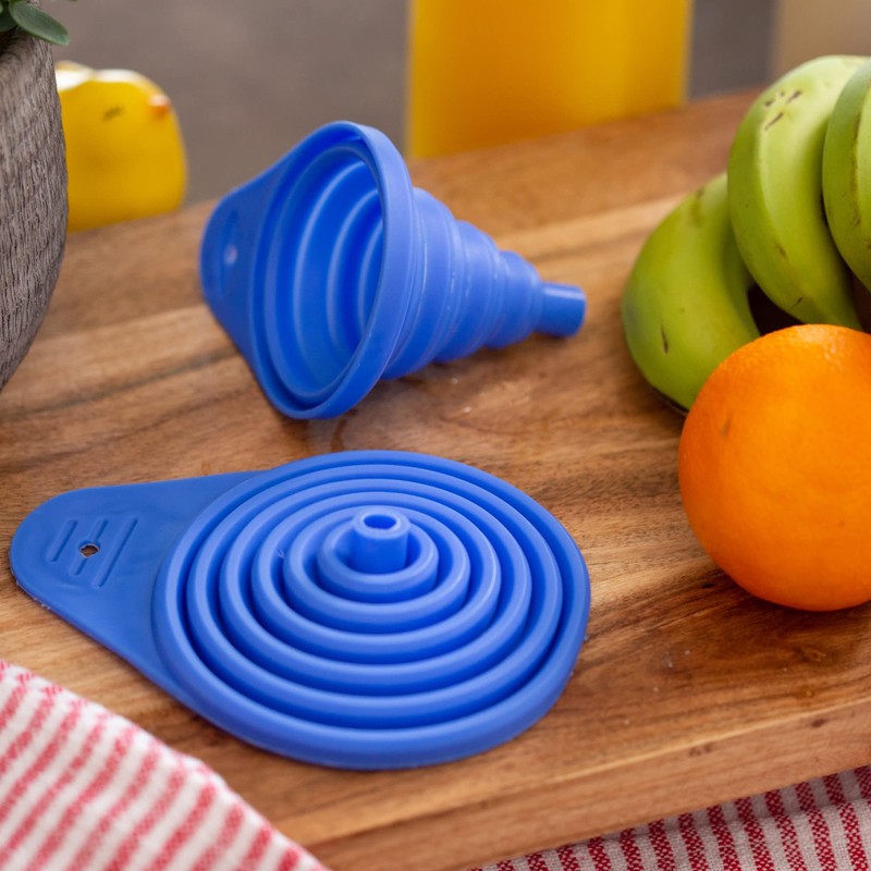 Chef Craft Select Plastic Collapsible Funnel, 3 inches in diameter,