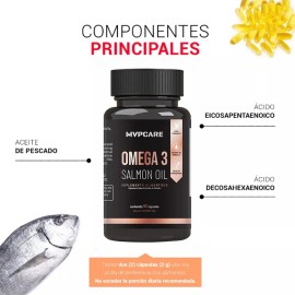 Omega 3 Premium 1000mg - Aceite De Pescado - 90 Cápsulas Mvpcare