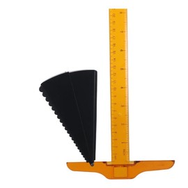 Black Heavy Duty Door Stopper, Stainless Steel Wedge Tall Door Stoppers Non-Slip Adjustable Door Stop for Any Heavy Door